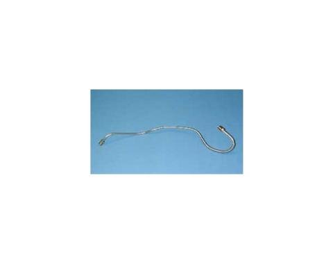 Corvette Brake Caliper Line, Stainless Steel, With Armor, Right Rear, 1965-1966