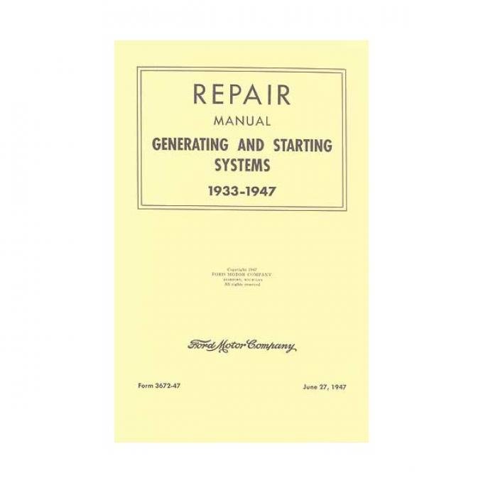 Repair Manual - 42 Pages - Ford