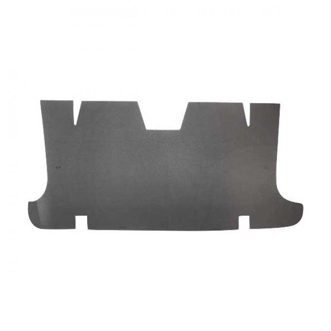 Ford Mustang Rear Seat & Trunk Divider - Die-Cut Thick GrayFelt - Original Style - Coupe