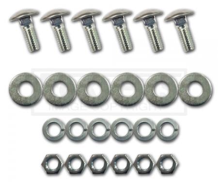 Chevy Or GMC Bumper Mounting Bolt Kit, Stainless Cap, Front Or Rear, 1947-1966