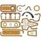 Model T Ford Motor & Transmission Gasket Set - Complete - 31Pieces - Includes Copper Head Gasket