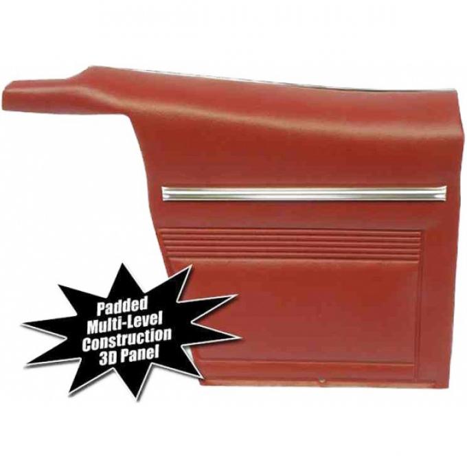 Legendary Auto Interiors Firebird Panels, Rear Side, Convertible, Standard, Unassembled, 1968