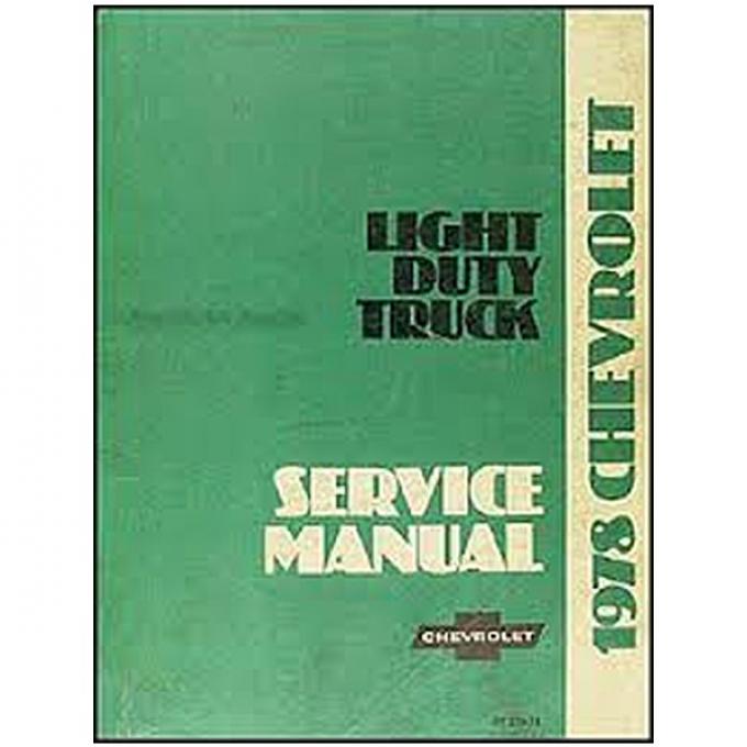 Chevy Truck Shop Manual, 1978