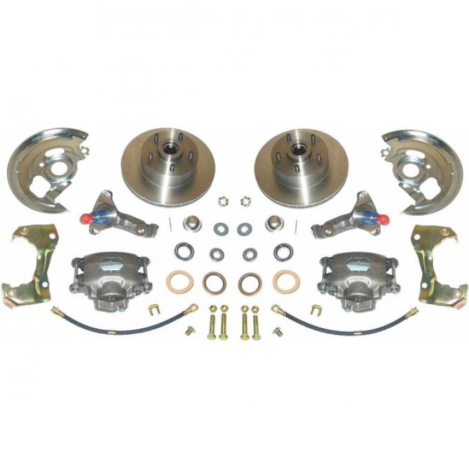 Camaro Brake Conversion Kit, Front, Disc, Upgraded Chrome, 1967-1969