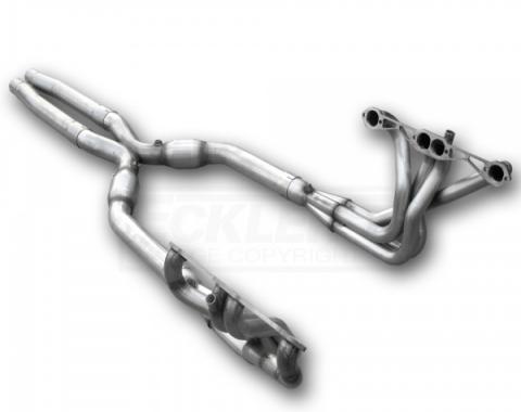 Corvette American Racing Headers 1-3/4 inch x 3 inch Full Length Headers With 3 inch X-Pipe & Cats, Off Road Use Only, 1984-1996