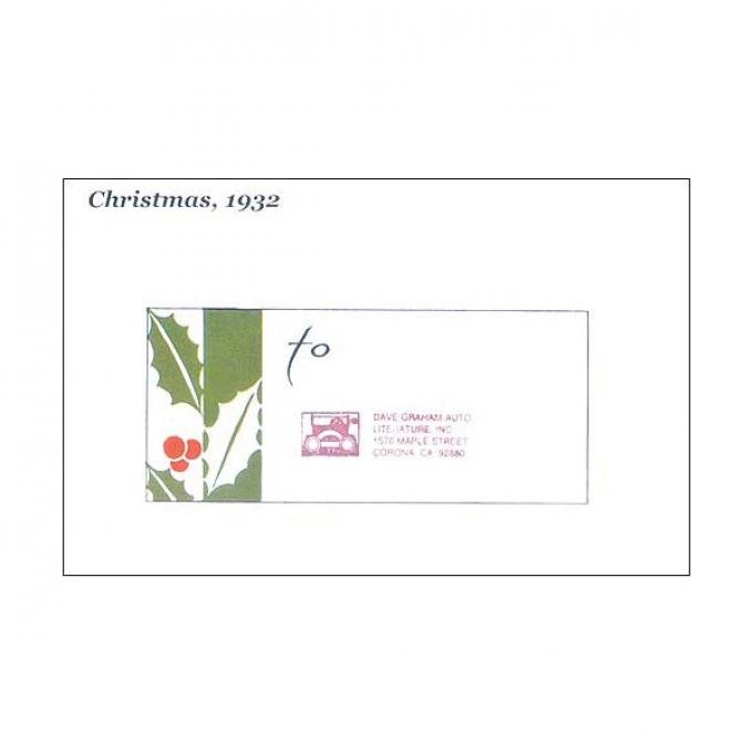 Sales Brochure - 1932 Christmas Flyer - Ford Passenger Car