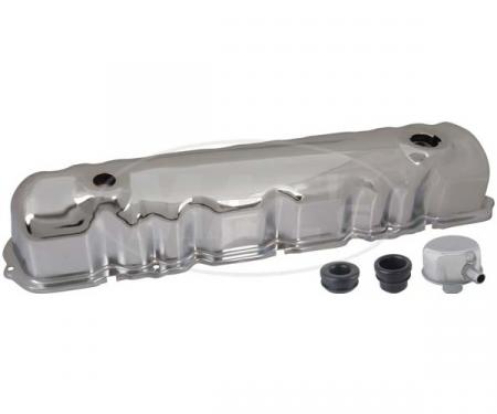 Valve Cover Kit, Chrome, 144, 170 & 200, 6 Cylinder, With Oil Cap With Tube