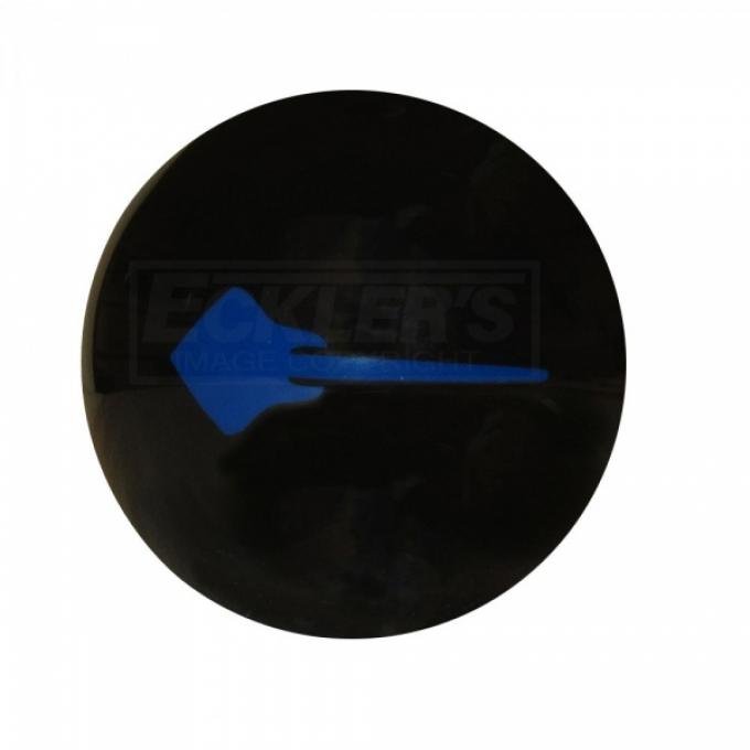 Corvette Black Shift Knob, Blue Stingray Logo And 7-Speed Pattern, 2014-2017