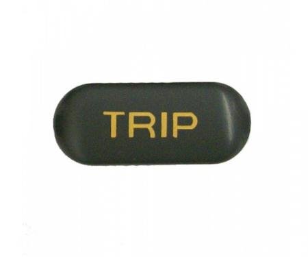 Corvette Button, Trip, Gray/Orange, 1990-1991