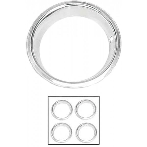 Nova Or Chevy II Rally Wheel Trim Ring Set, 14 x 7