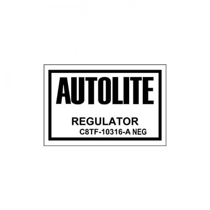 Ford Mustang Decal - High Performance Voltage Regulator