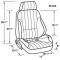 Firebird Bucket Seat, Rally Recliner, Left, 1967-2002