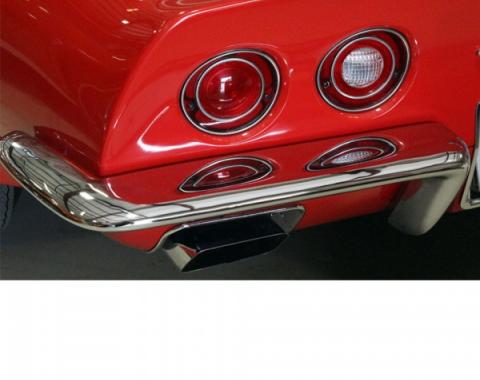 Corvette Rear Bumper, Replacement, Left, 1968-1973