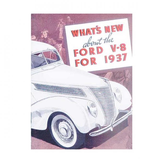 Sales Brochure - What's New About The Ford V-8 For 1937 - Small V8 Folder - Ford Passenger Car