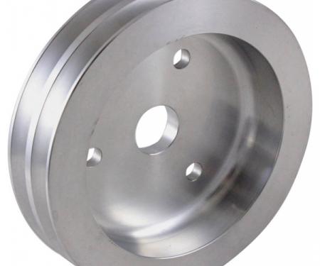 Chevy Big Block Aluminum Crankshaft Pulley, Small Water Pump, 2 Groove