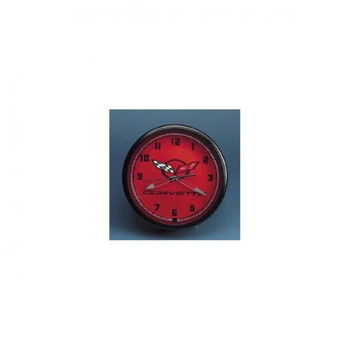 Corvette C5 Wall Clock, Neon
