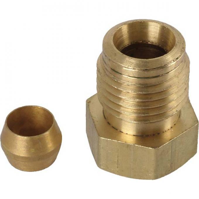 Fuel Line Fitting Set - Brass - 4 Pieces - All Stromberg & Holley & Ford 2 BBL Carburetors