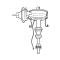 Ford Pickup Truck Distributor - Dual Vacuum - Electronic Ignition - 360 & 390 V8