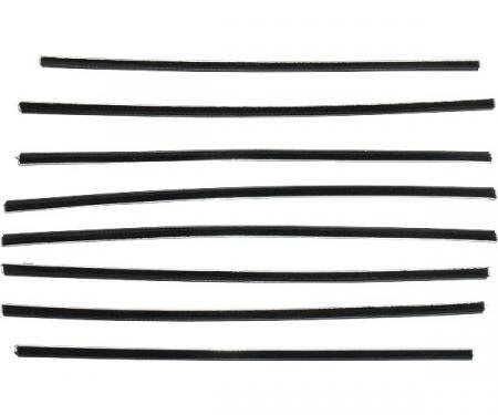 PUI 52-54 FORD 2 DR HTOP WIND 990855 | Belt Weatherstrip Kit/ 8 Pcs/ Ford 2dr Hardtop, 1952-1954