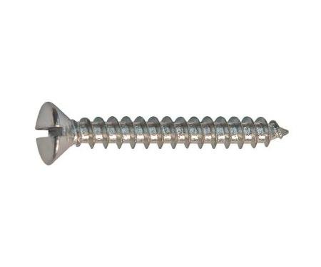 Oval Head Sheet Metal Screw - Slotted - 10 X 1-1/2