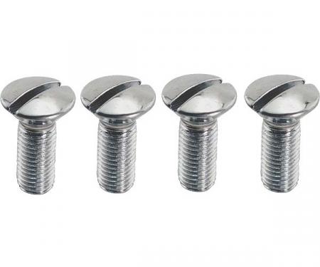 Model A Ford Windshield Stanchion Screw Set - Chrome - 4 Pieces - 1930-31 Only