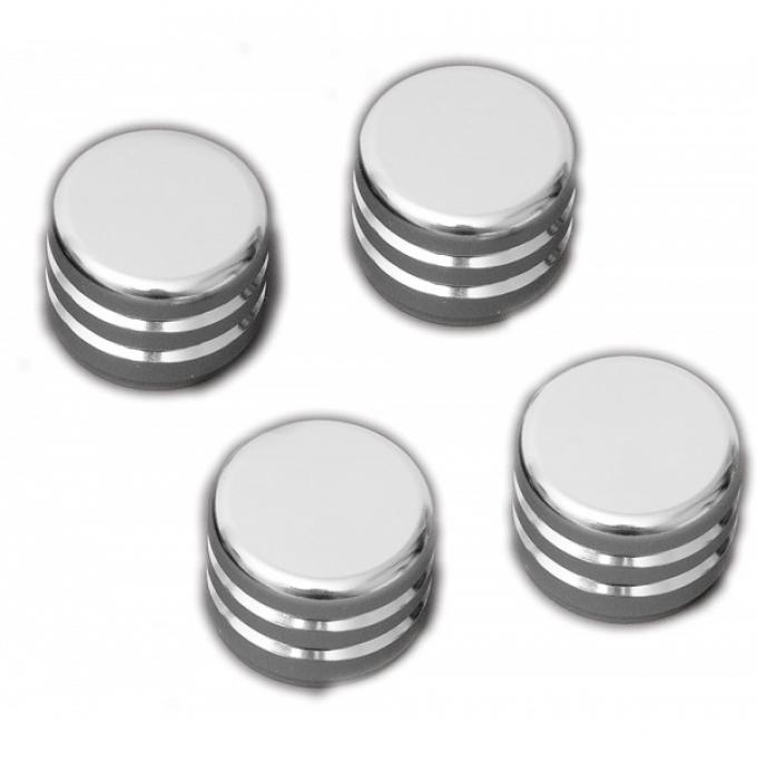 Corvette Dash Knob Set, Billet Aluminum, Without GPS Navigation, 2005-2007