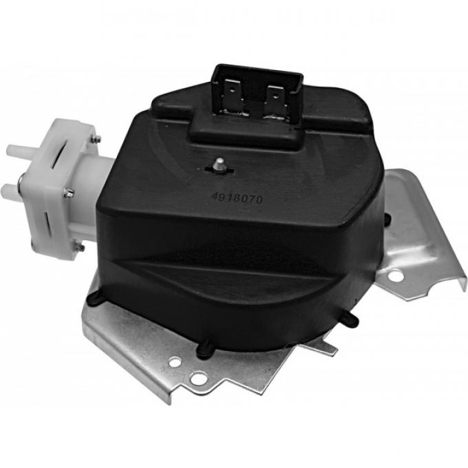 1968-1983 GM Car with Hidden Wipers Windshield Washer Pump (White Straight Pump Nozzle)