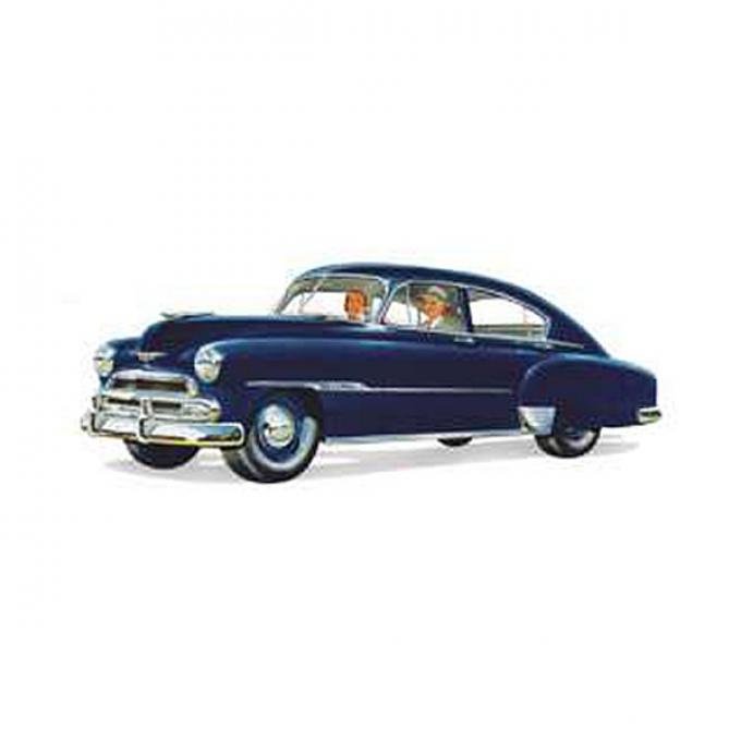 Chevy Front Door Glass, Fleetline 4-Door Sedan, 1949-1951