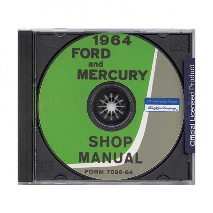 Ford and Mercury Car Shop Manual CD - For Windows OperatingSystems Only