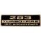 Chevelle Valve Cover Decal, 283 Turbo-Fire 195 hp, 1964-1967