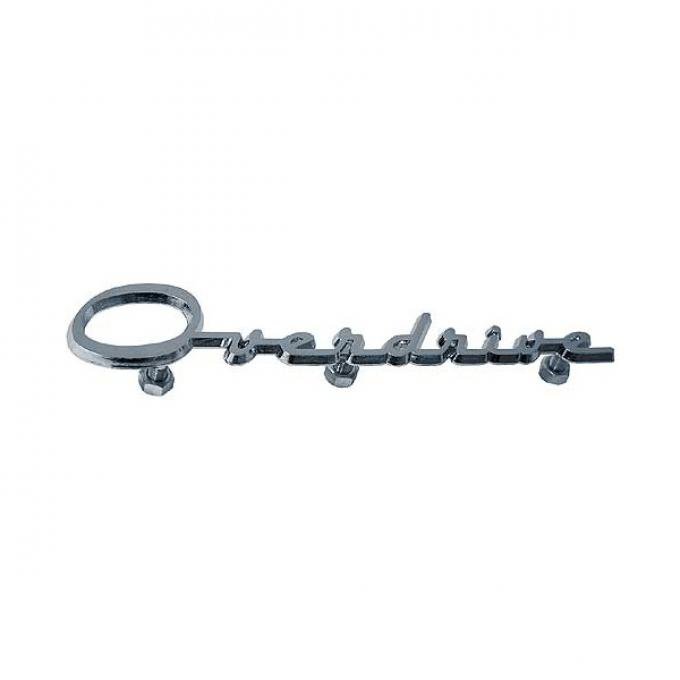 Trunk Lid Script - Overdrive - Includes Mounting Nuts - Ford