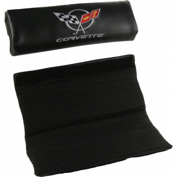 Seatbelt Solutions 1997-2004 Corvette Shoulder Belt Pads, With Logo SBPC5