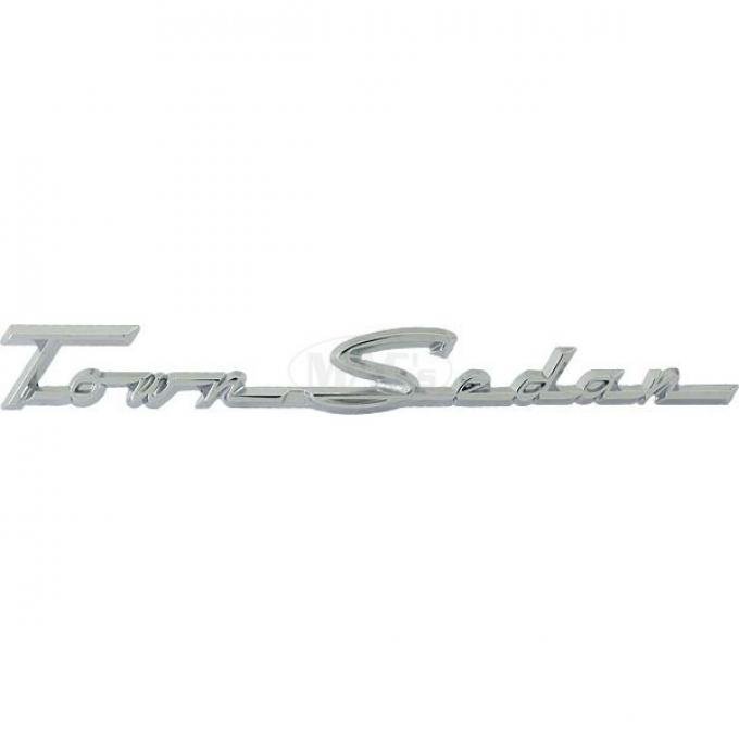 Quarter Panel Script Nameplate - Town Sedan Bright Metal - Ford