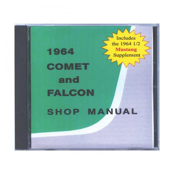 1964 Falcon and Comet Shop Manual CD - Includes 1964-1/2 Mustang Supplement - For Windows Operating Systems Only