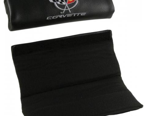 Corvette Shoulder Belt Pads, With C5 Logo