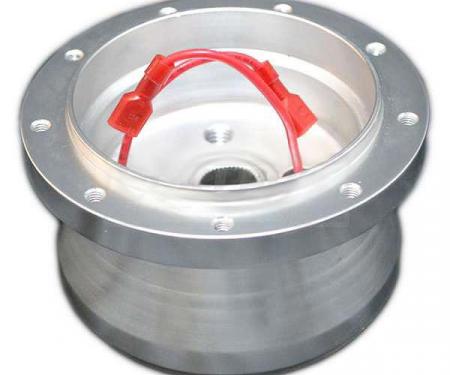 Full Size Chevy Steering Wheel Adapter Hub, Volante S9, Billet Aluminum, 1958-1984