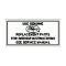 Air Cleaner Service Instructions Decal