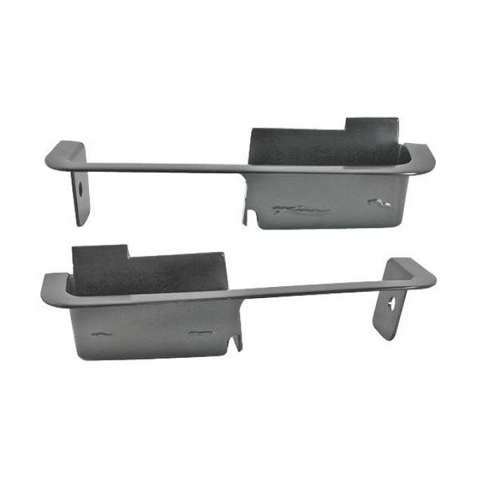 Ford Mustang Door Panel Arm Rest Cups - Black - Short Style- For Deluxe Interior