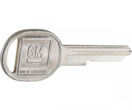 Corvette Door Key, Oval, 1977, 1981 & 1991-1996