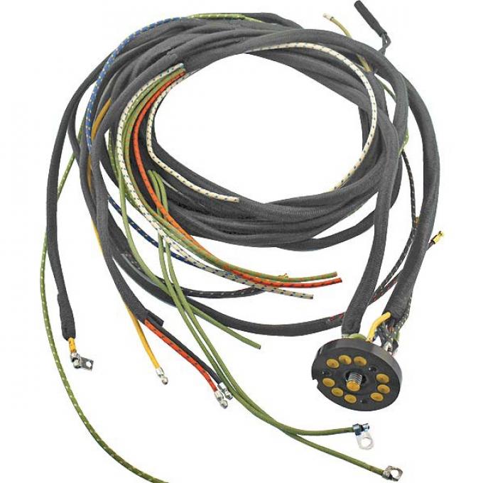 Model A Ford Lighting Wire Harness - With Built-in Turn Signal Wiring - Without Cowl Lamps - For 2 Bulb System
