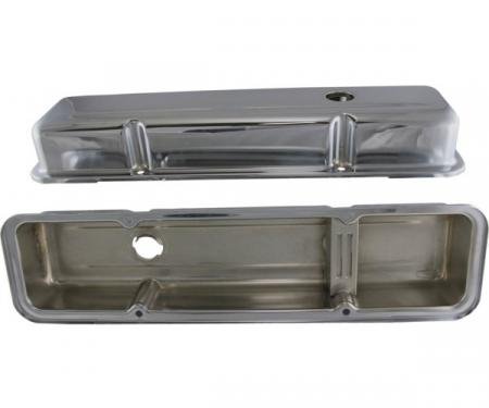 Corvette Valve Covers, Chrome Replacement, 350, 1968-1982