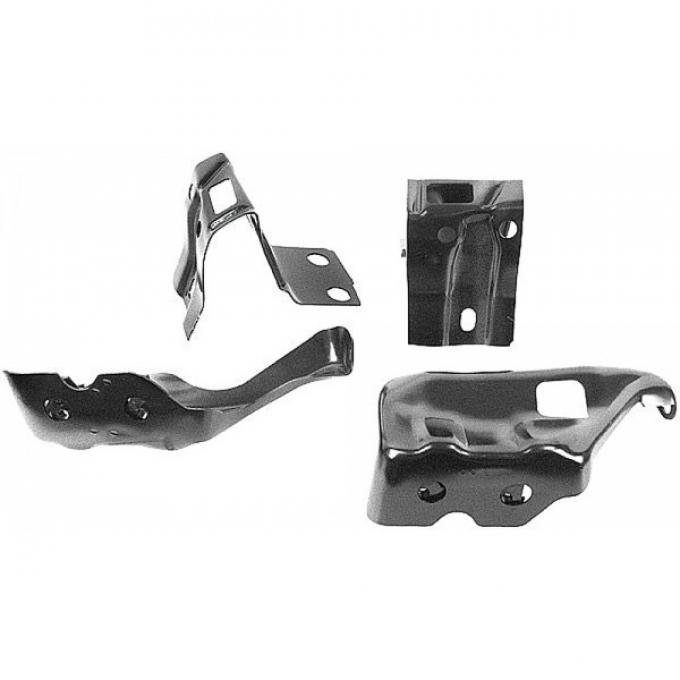 Chevelle Bumper Brackets, Rear, Except Wagon, 1971-1972