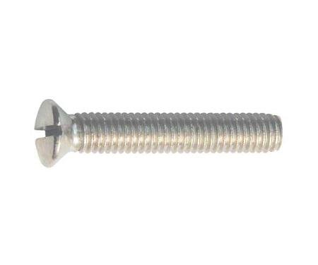 Oval Head Machine Screw - Slotted - 10/32 X 1-1/8 - #8 Head- Stainless Steel