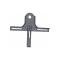 Rear License Plate Bracket - Steel - Black - Ford Passenger