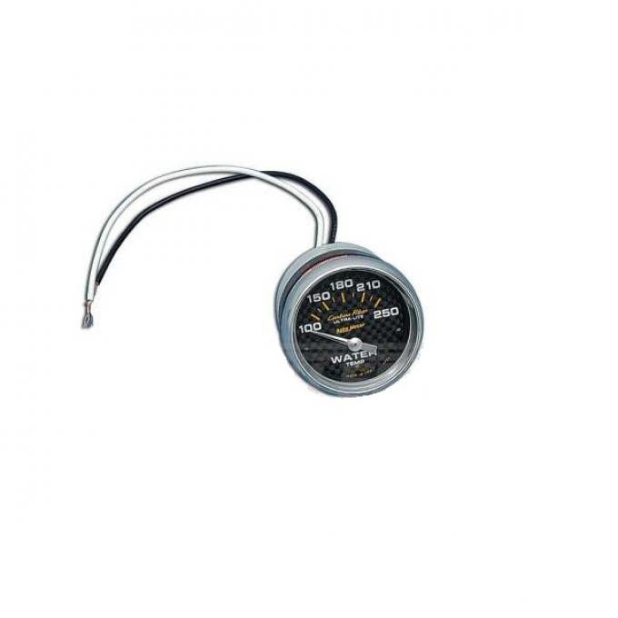 Nova Water Temperature Gauge, Carbon Fiber, Ultra Lite, AutoMeter