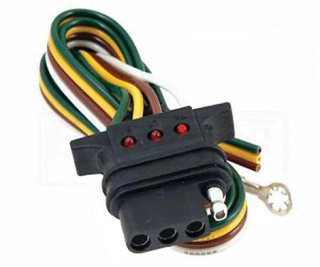 El Camino Vehicle Towing Wiring Connector, 4-Flat With LED,1959-1987