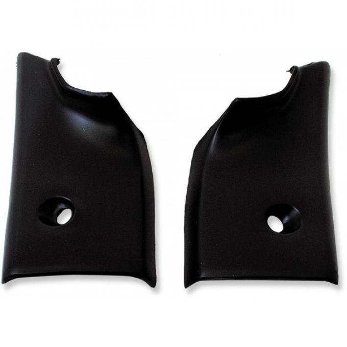 Chevelle & Monte Carlo Rear Window Molding Corners, Interior, Lower, 2-Door Coupe, 1968-1972