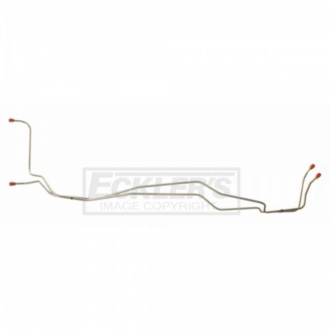 Chevy II Or Nova Transmission Cooler Line, Six Cylinder, Two Piece Stainless Steel 1968-1969