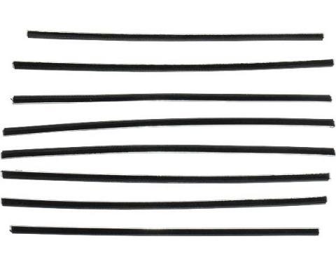 PUI 52-54 FORD 2 DR HTOP WIND 990855 | Belt Weatherstrip Kit/ 8 Pcs/ Ford 2dr Hardtop, 1952-1954