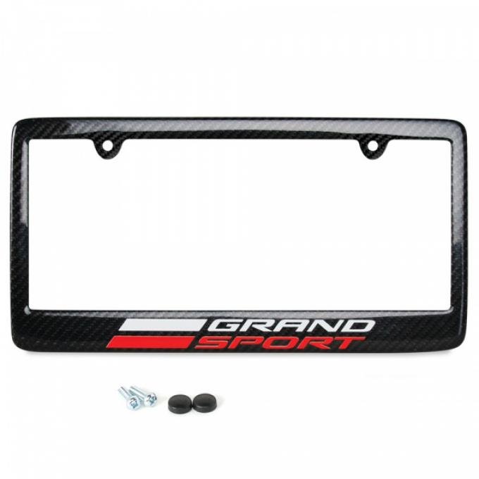 2014-2018 Corvette Grand Sport Carbon Fiber License Plate Frame